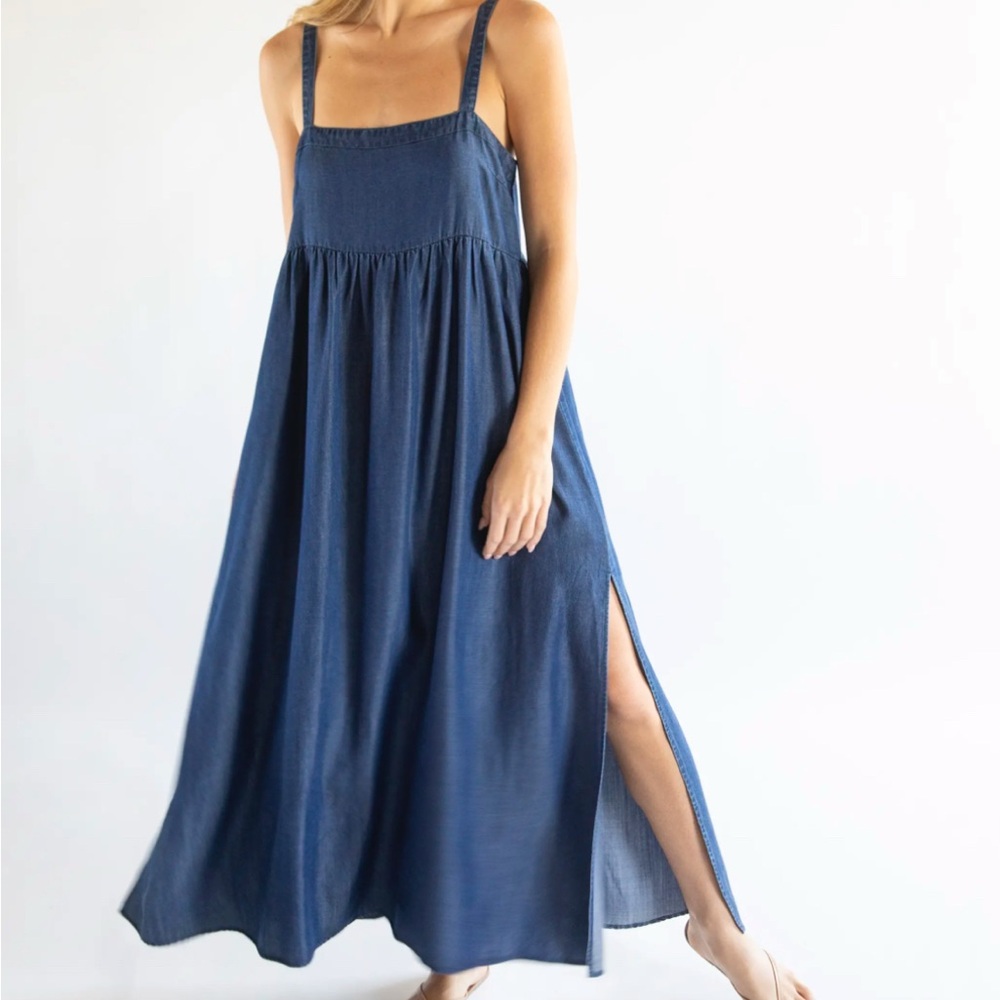 Natural Life Elegant Blue Maxi Dress